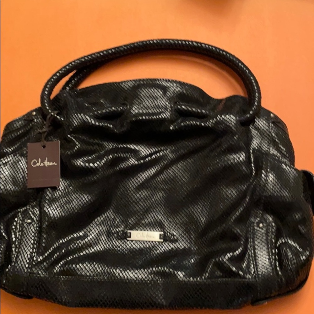 Cole Haan Snake Print Leather Bag